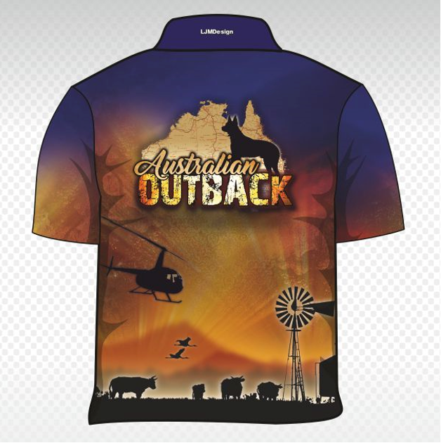 RODEO & OUTBACK – Tagged Short Sleeve – Fishing Shirt by LJMDesign