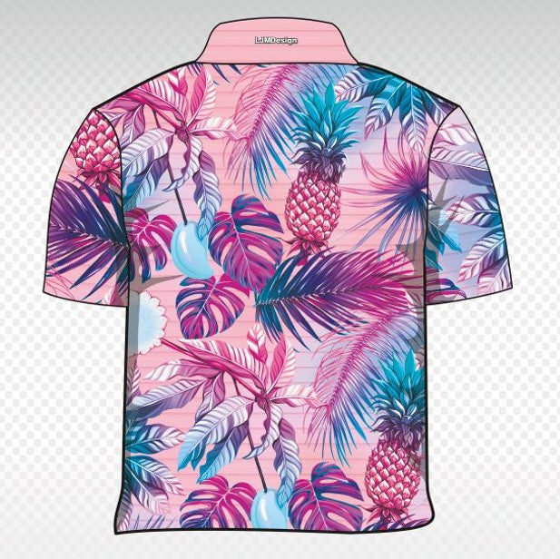 Cheers to the Weekend Tropical – Fishing Shirt by LJMDesign