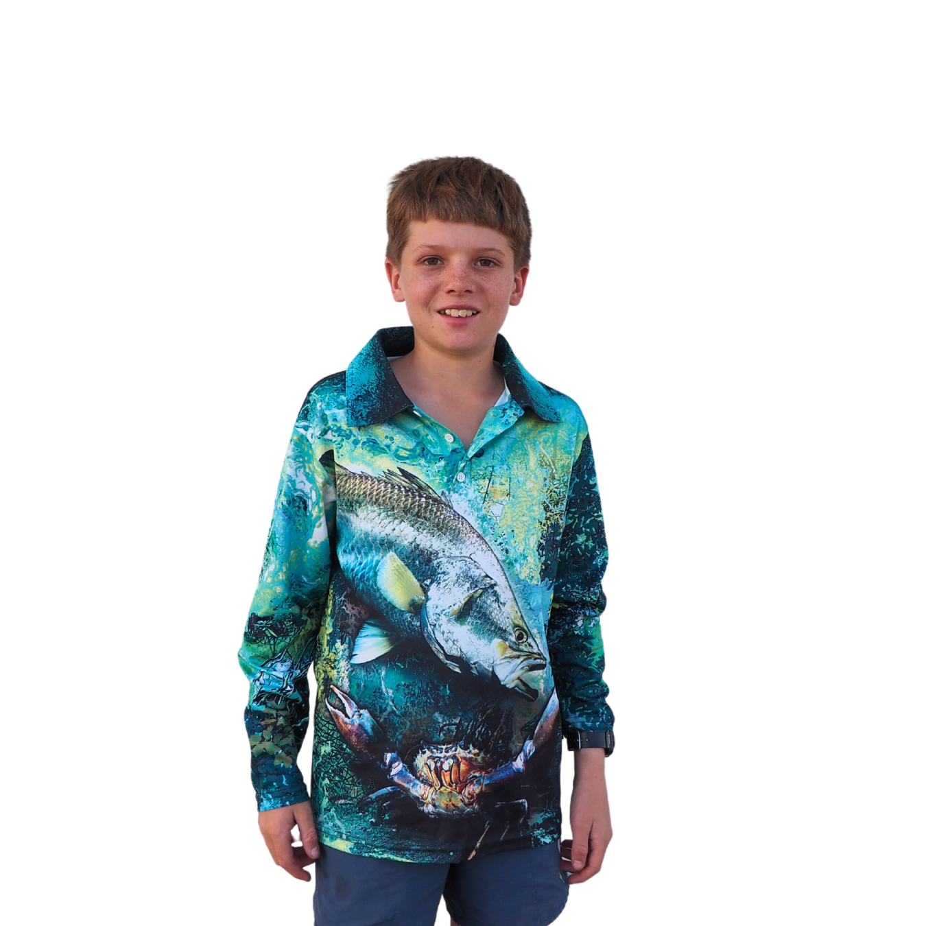 Mangrove Trippin Green – Fishing Shirt by LJMDesign