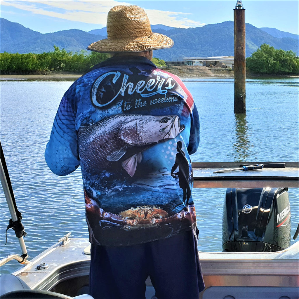 Dolphin Dreaming Blue – Fishing Shirt by LJMDesign
