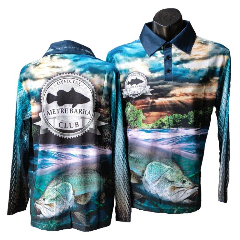 Metre Barramundi Fishing Shirt - With logo – Fishing Shirt by LJMDesign