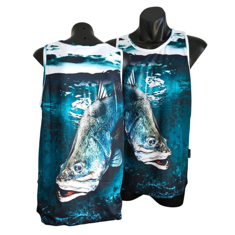 Barra King Singlet – Fishing Shirt by LJMDesign