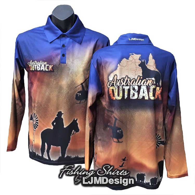 Australian Outback – Fishing Shirt by LJMDesign